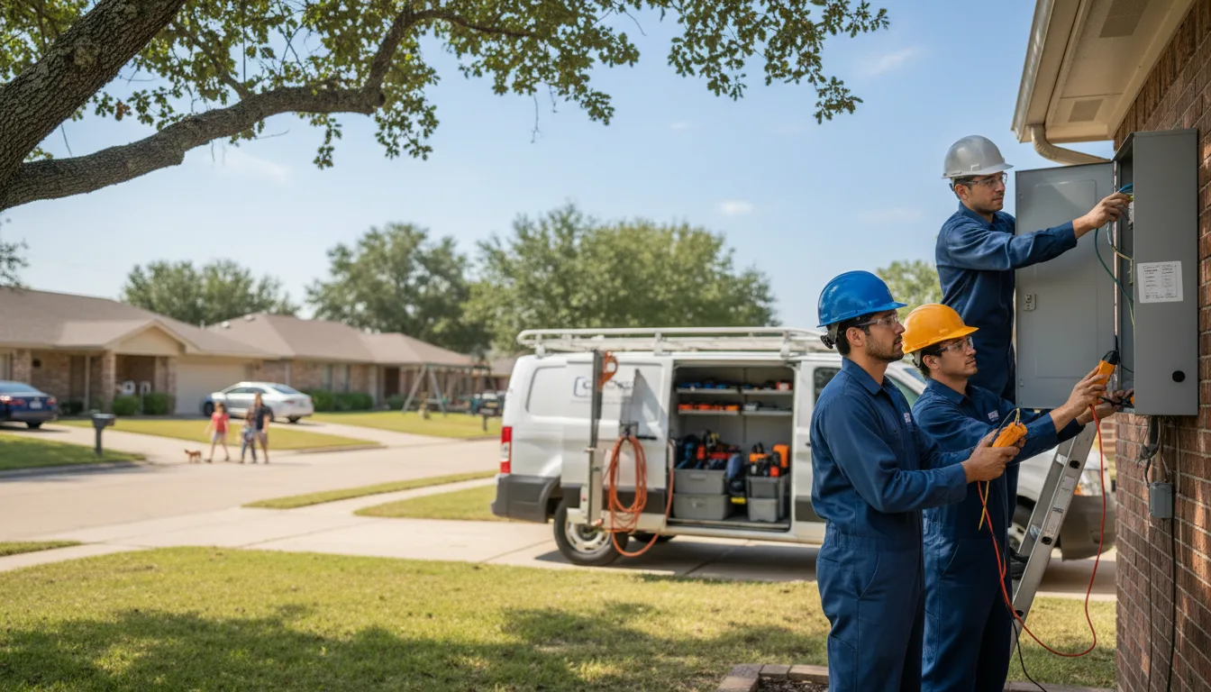 Certified electrician providing emergency electrical services in Stigler, OK